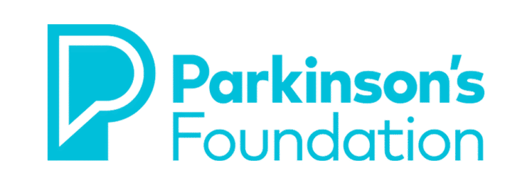 Parkinson’s Foundation logo in blue, featuring a bold P symbol to the left of the words Parkinson’s Foundation in a modern sans-serif font—ideal for organizations focused on Minnesota elder law and life care planning.