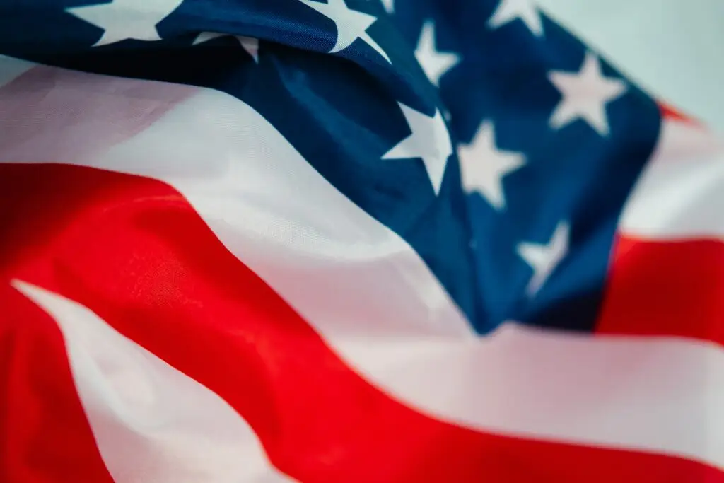 Close-up of an American flag