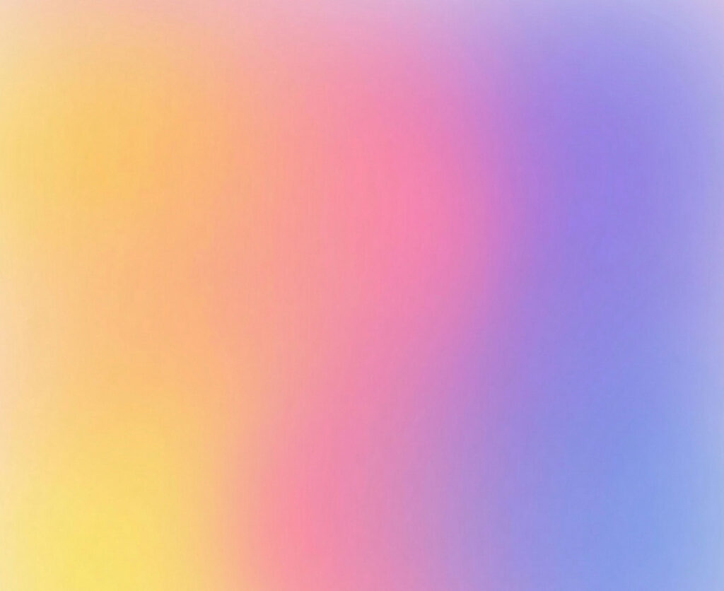 A soft, blurred gradient background blending yellow, pink, and purple hues smoothly from left to right creates a gentle and colorful abstract effect inspired by Arianne K. Maxwell.