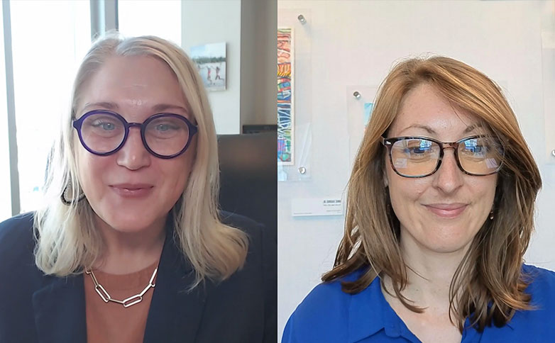 Sarah Sicheneder of Everbright Legacy Law and writer Kate Leibfried of Click Clack Writing on the Legacy Writing: Obituaries and Memoirs webinar